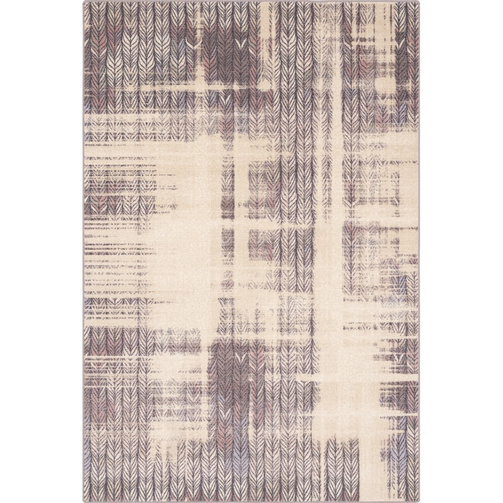 Bézs gyapjú szőnyeg 160x240 cm Braids – Agnella