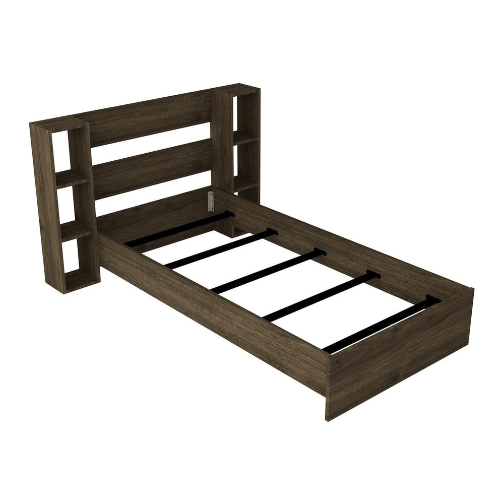 Natúr színű egyszemélyes ágy tárolóhellyel 90x190 cm Smart – Kalune Design