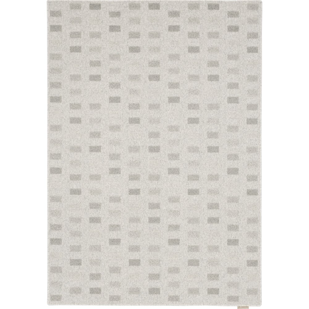 Világosszürke gyapjú szőnyeg 160x230 cm Amore – Agnella