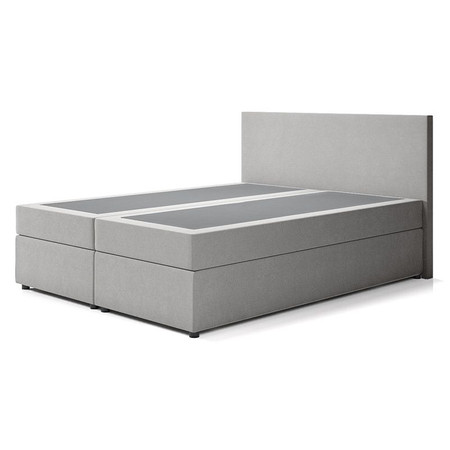 Čalouněná postel IMOLA s pružinovou matrací 180x200 cm Světle šedá SG butor