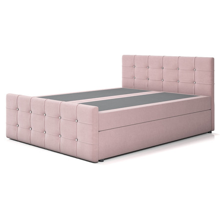 Čalouněná postel TRENTO s pružinovou matrací 180x200 cm Růžová SG butor