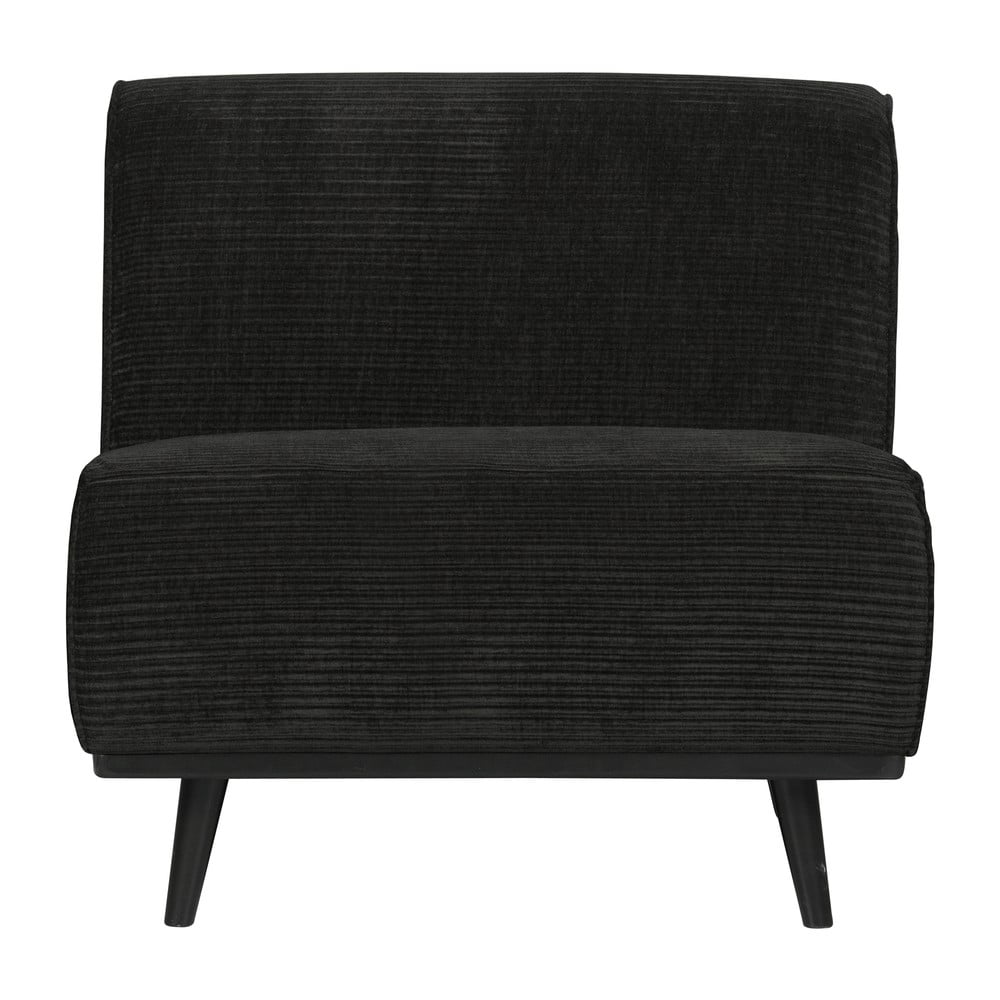 Statement sötétszürke kordbársony fotel - BePureHome