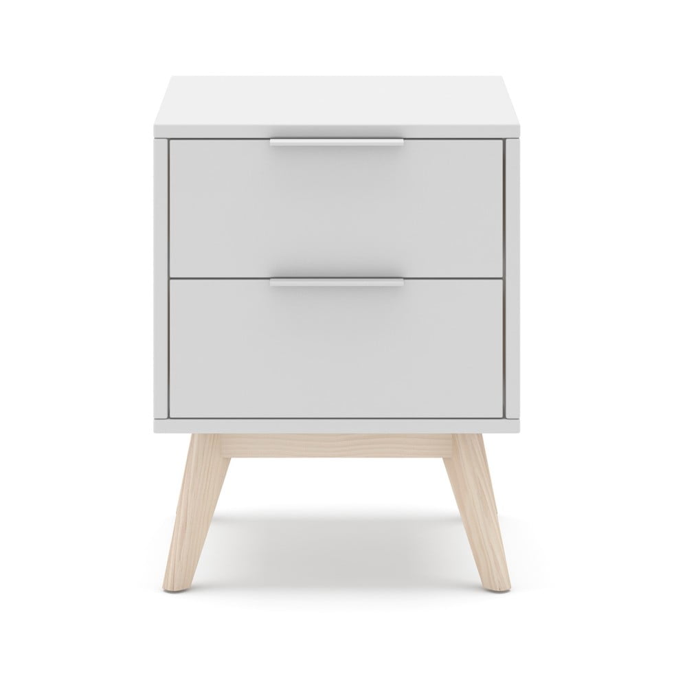 Fehér éjjeliszekrény Campus – Marckeric