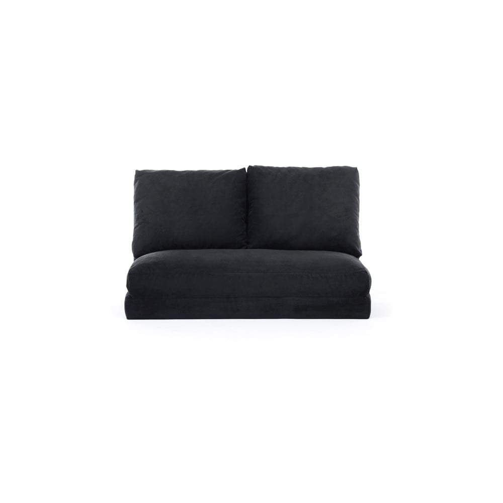 Fekete kinyitható kanapé 120 cm Taida – Artie