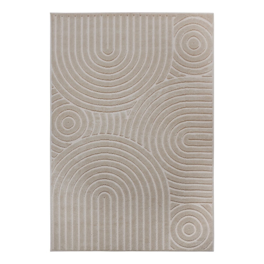 Krémszínű szőnyeg 67x120 cm Iconic Wave – Hanse Home