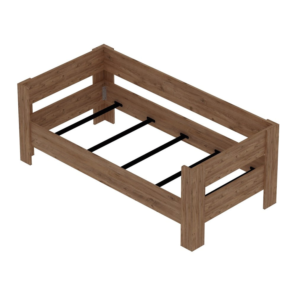 Natúr színű egyszemélyes ágy 90x190 cm Malina – Kalune Design