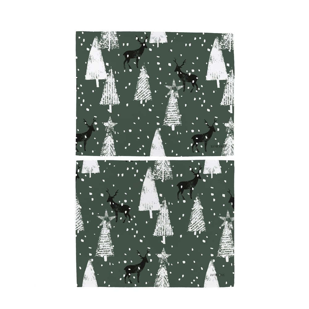 Textil tányéralátét szett karácsonyi mintával 2 db-os 35x45 cm – Butter Kings