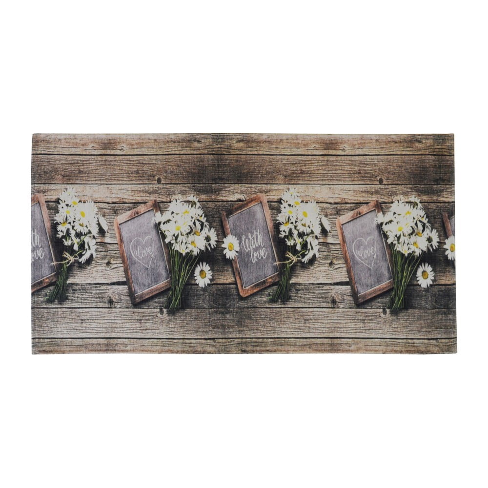 Barna mosható futószőnyeg 60x240 cm Lavagna – Floorita