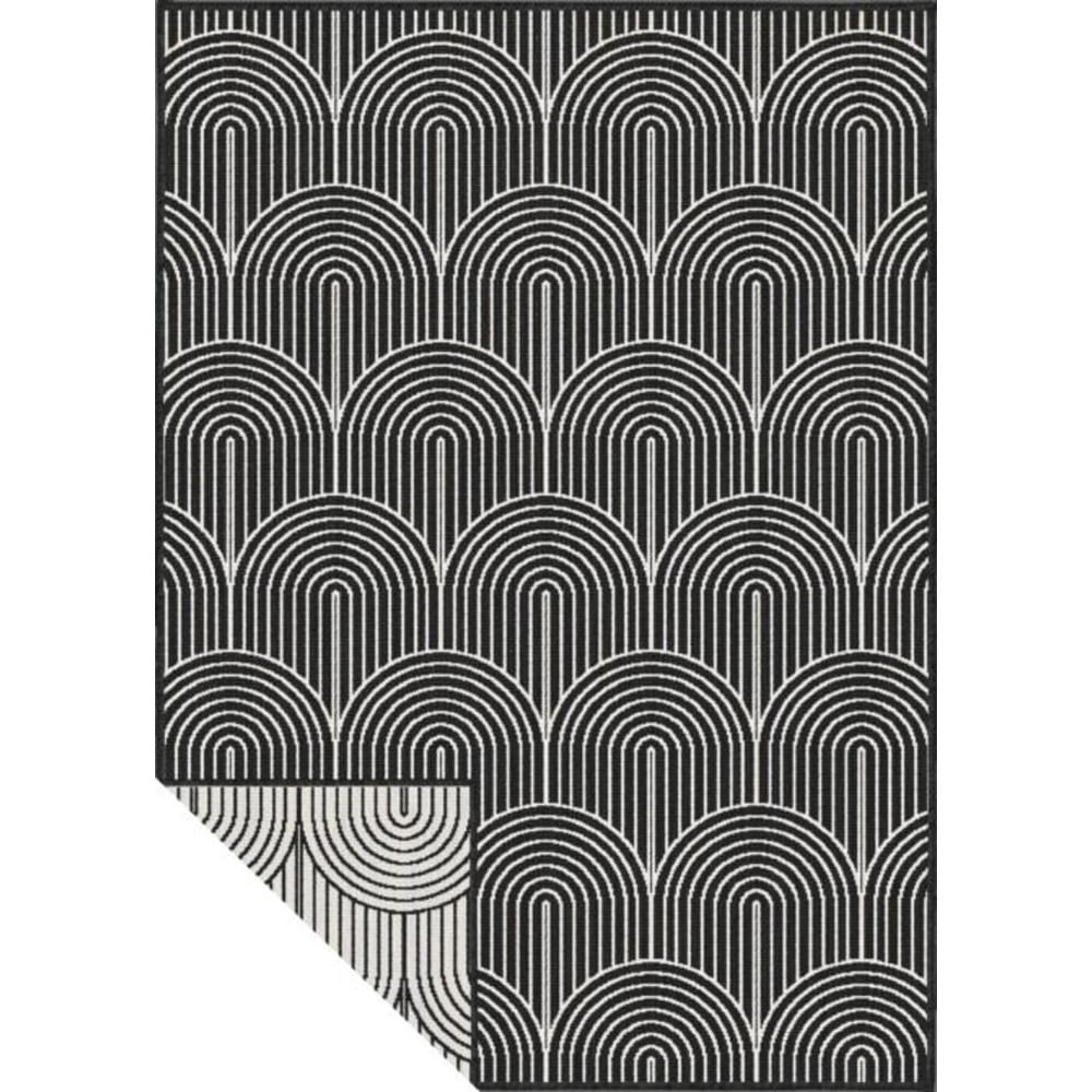 Fekete-fehér kültéri szőnyeg 240x330 cm Pangli Black – Hanse Home