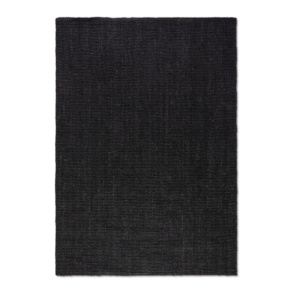 Fekete juta szőnyeg 60x90 cm Bouclé – Hanse Home