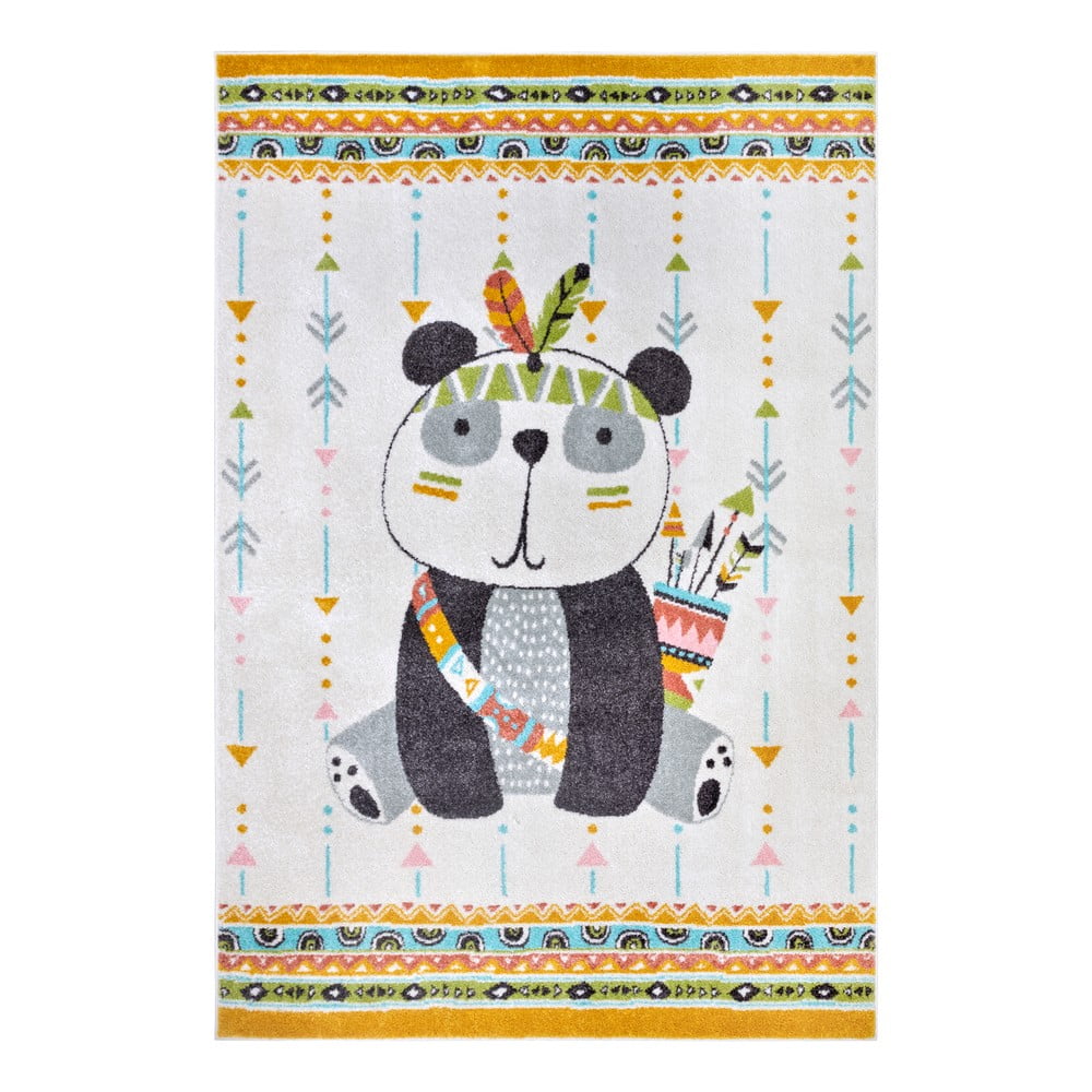 Krémszínű gyerek szőnyeg 160x235 cm Panda – Hanse Home