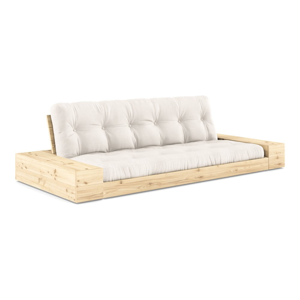 Krémszínű kinyitható kanapé 244 cm Base – Karup Design