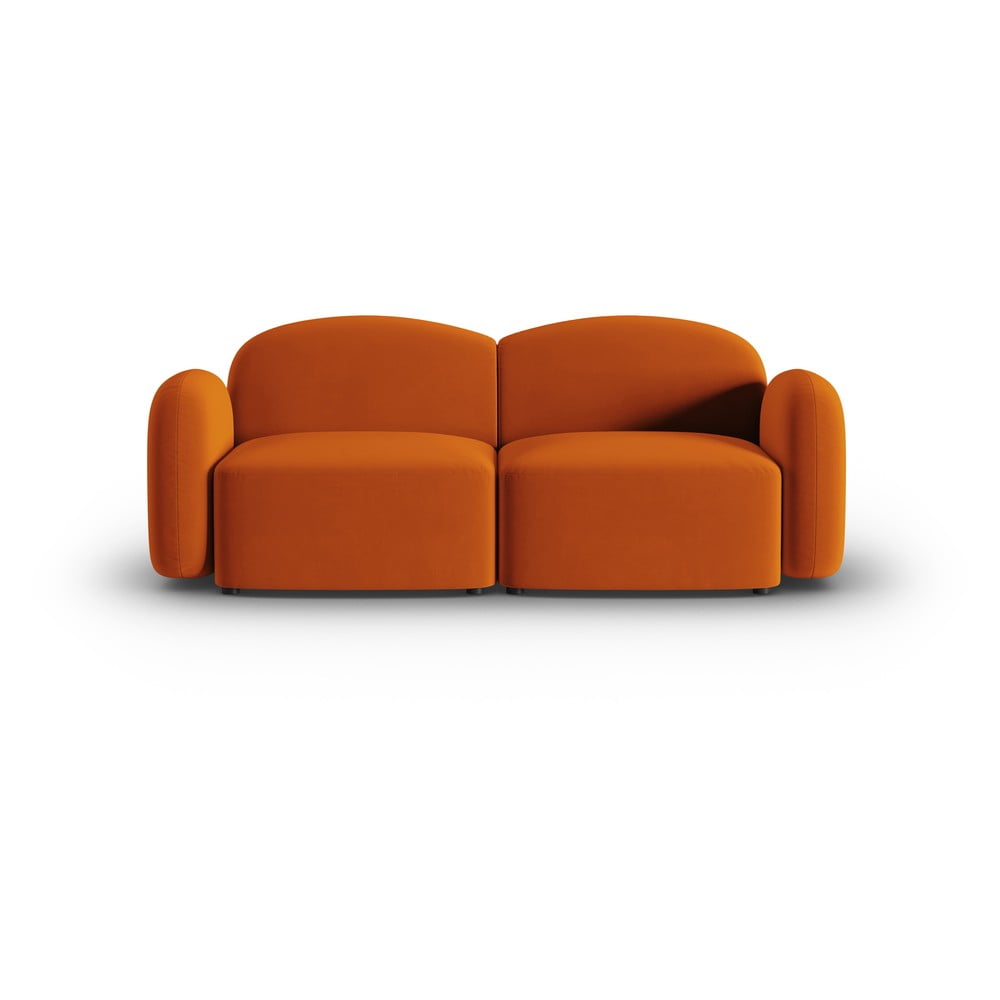 Narancssárga bársony kanapé 194 cm Blair – Micadoni Home