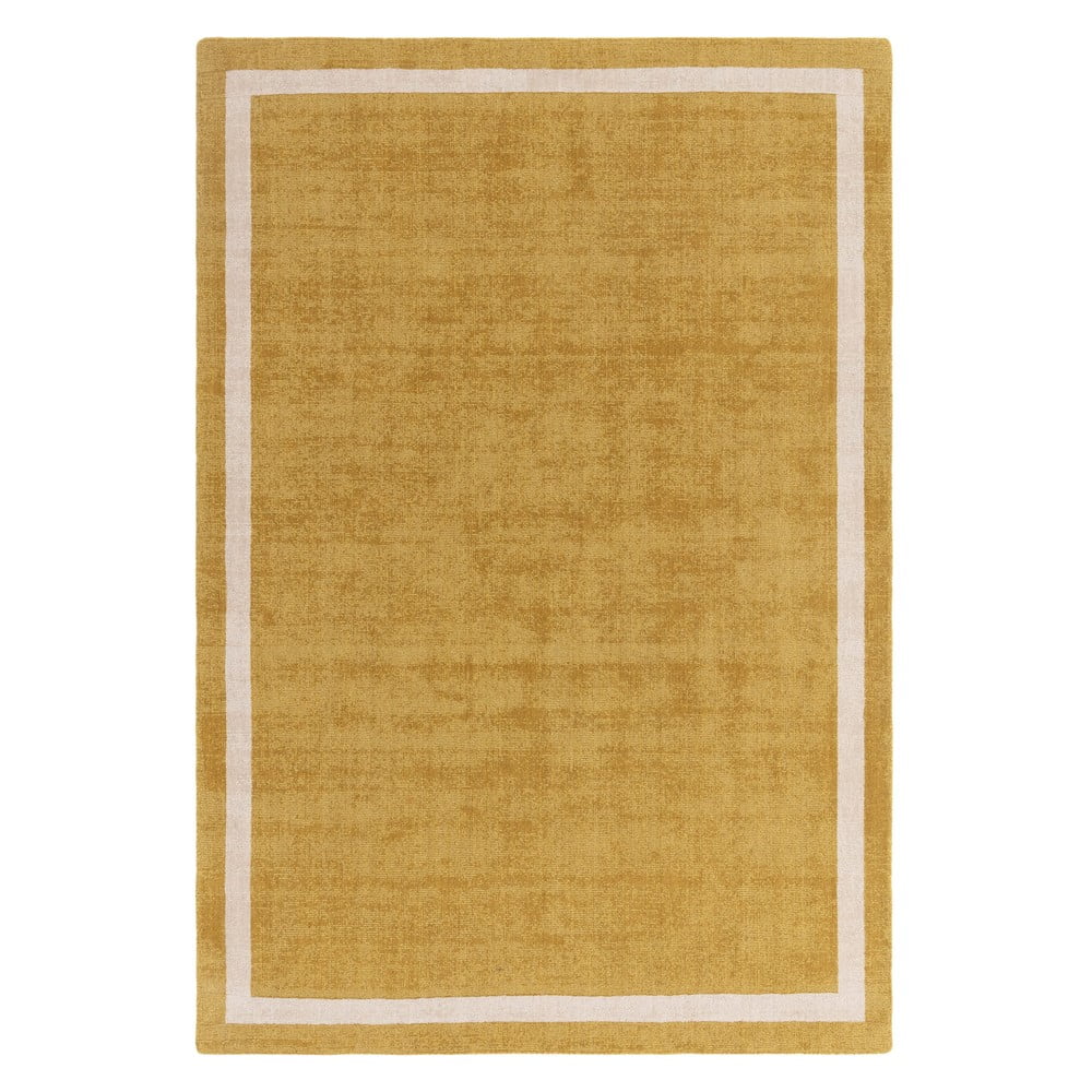 Okkersárga kézi szövésű gyapjú szőnyeg 200x300 cm Albi – Asiatic Carpets