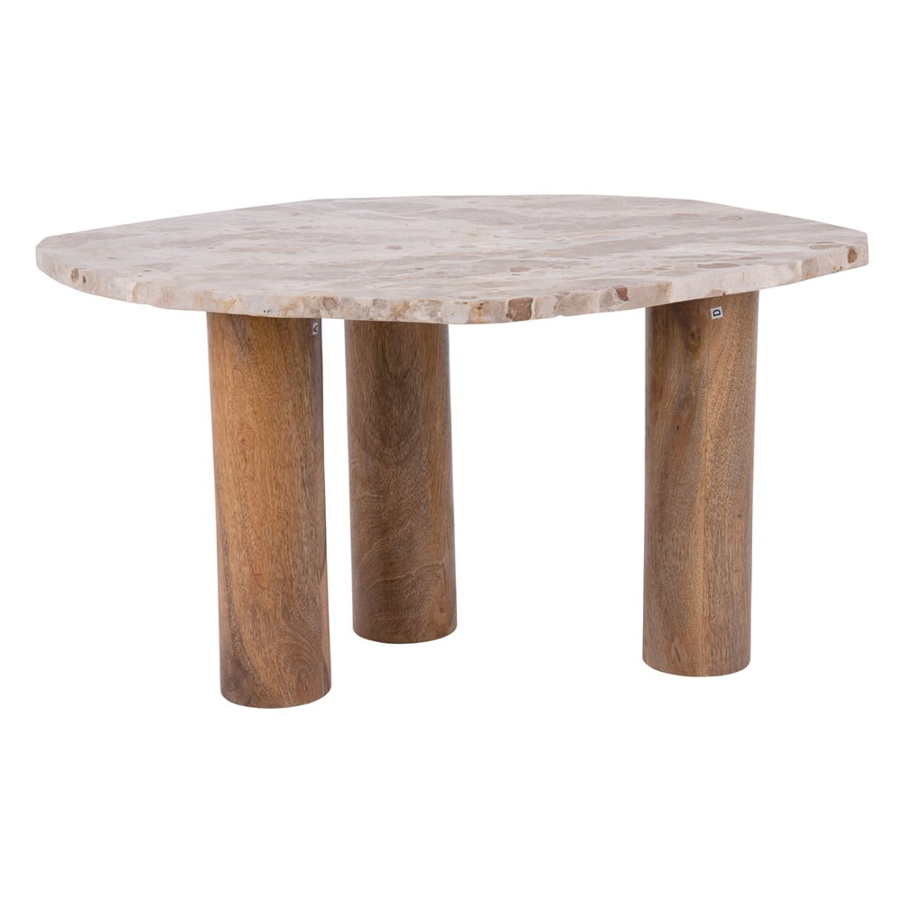 Tárolóasztal márvány dekoros asztallappal 50x75 cm Organic   – Leitmotiv