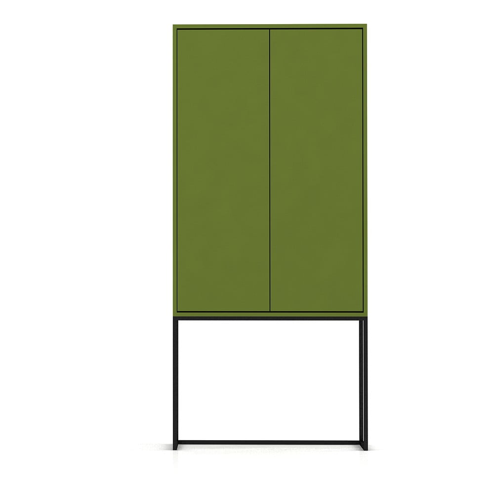 Zöld szekrény 75x164