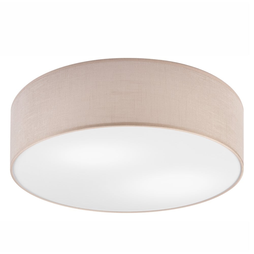 Bézs mennyezeti lámpa textil búrával ø 45 cm Vivian – LAMKUR