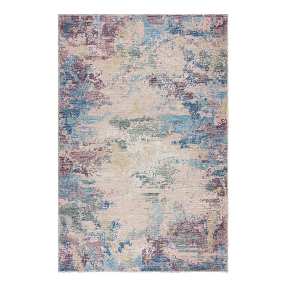 Kék-lila mosható szőnyeg újrahasznosított szálkeverékből 80x150 cm Reid – Flair Rugs