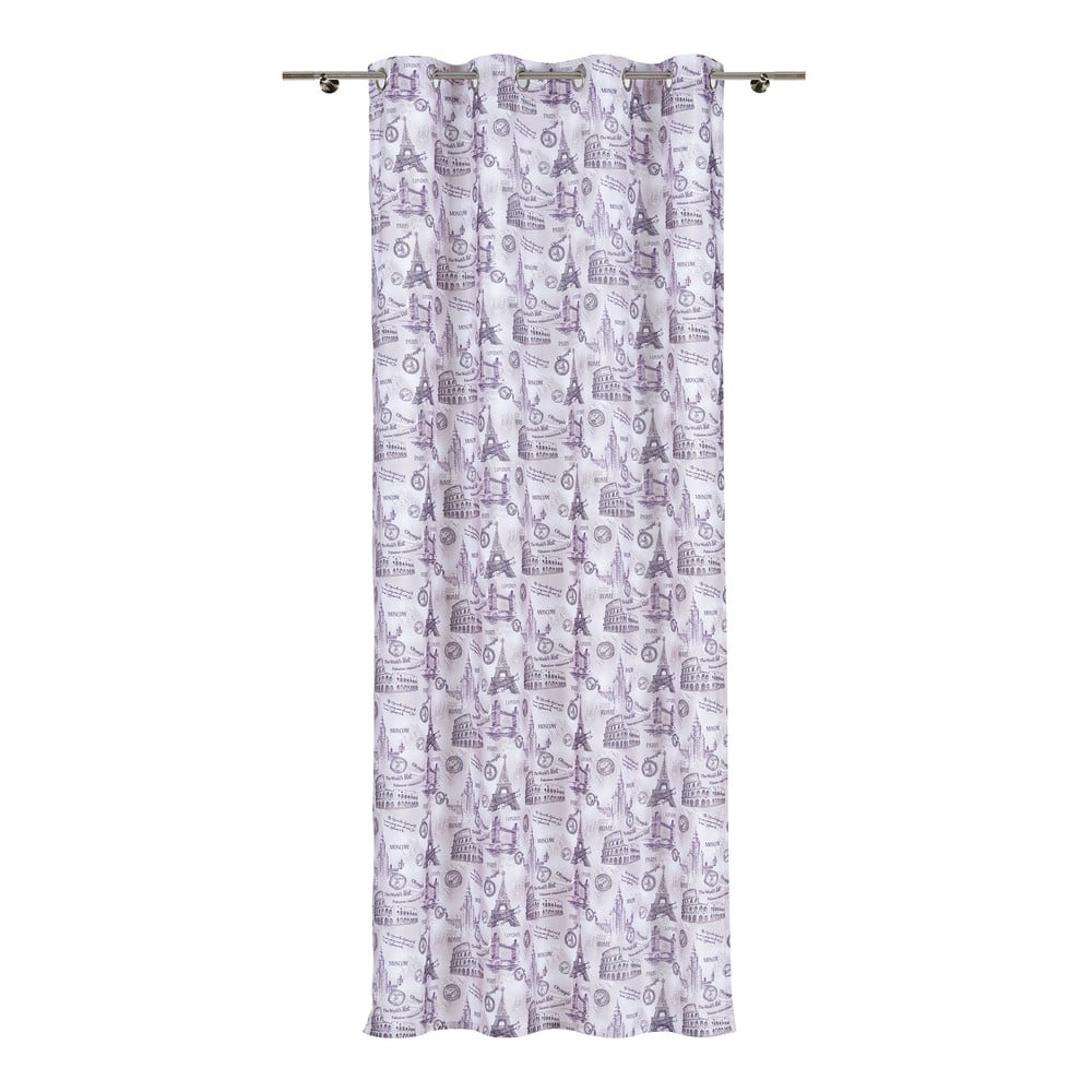 Lila függöny 140x245 cm City – Mendola Fabrics