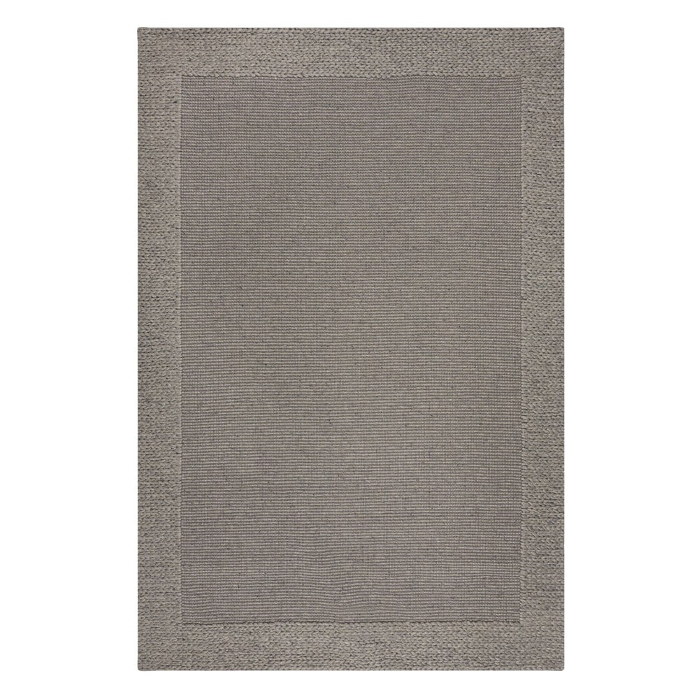 Szürke gyapjú szőnyeg 200x290 cm Rue – Flair Rugs
