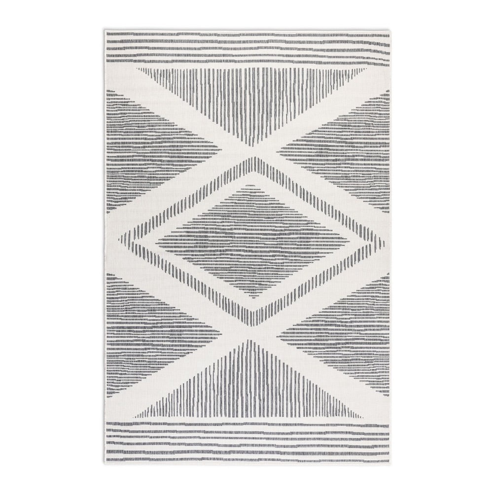 Szürke-krémszínű kültéri szőnyeg 120x170 cm Gemini – Elle Decoration