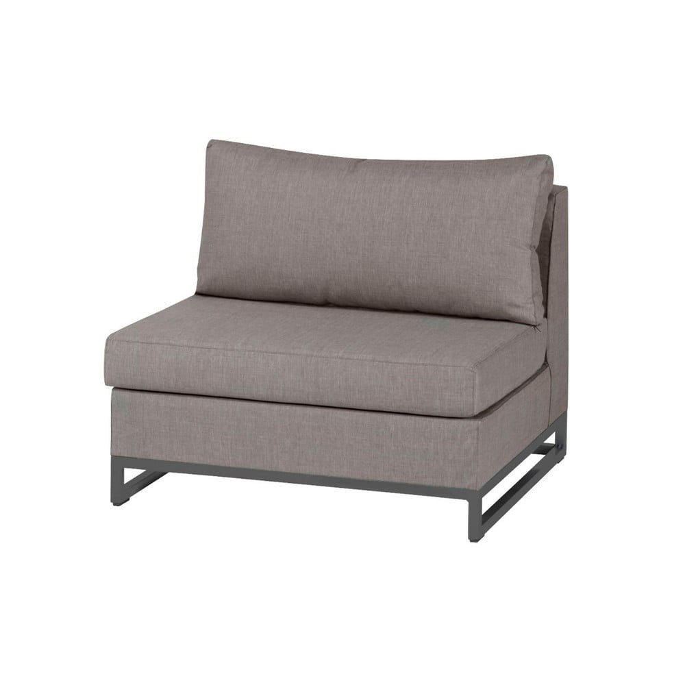 Bézs kerti kanapé modul (középső rész) Rhodos – Exotan