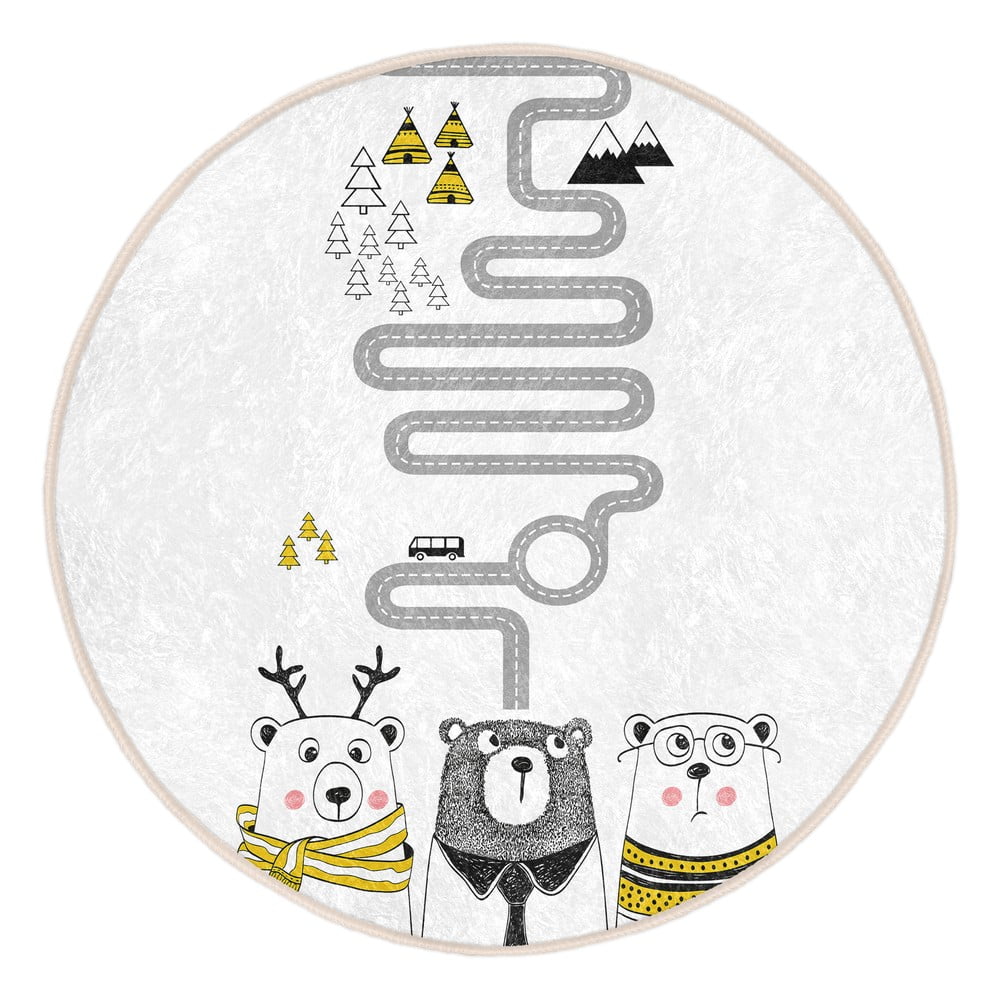 Fehér gyerek szőnyeg ø 80 cm Comfort – Mila Home