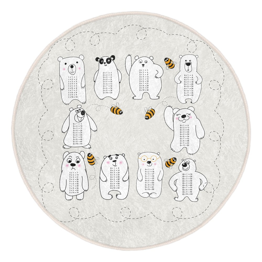 Krémszínű gyerek szőnyeg ø 100 cm Comfort – Mila Home