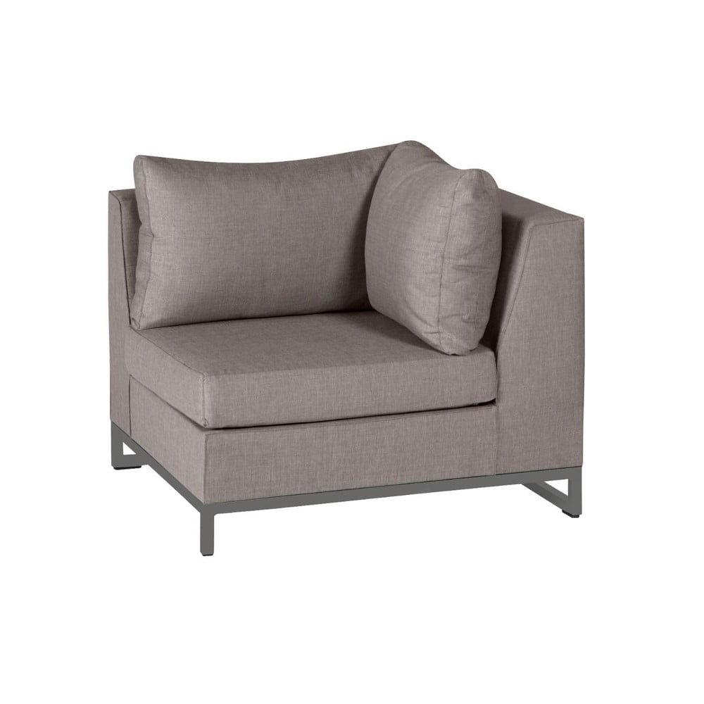 Világosbarna kerti kanapé modul (variálható) Rhodos – Exotan