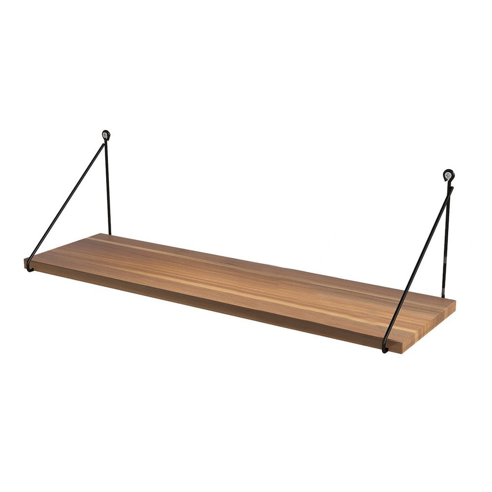 Natúr színű fali polc diófa dekorral 72 cm Armoni – Kalune Design