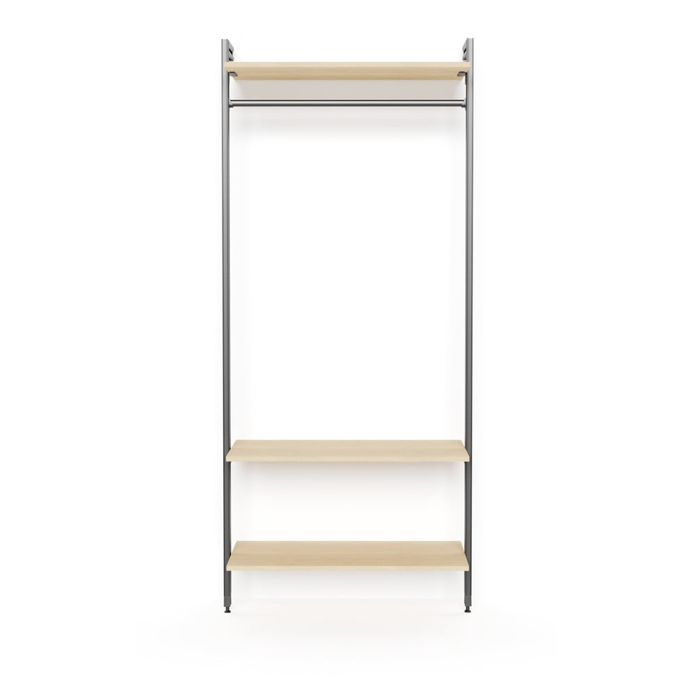 Natúr színű moduláris polcrendszer tölgyfa dekorral 90x220 cm Project – Ordena