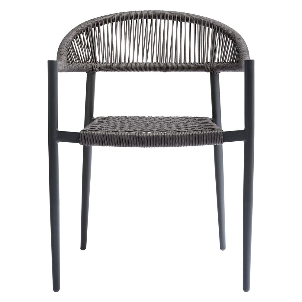 Szürke fém kerti szék szett 2 db-os Yellow – Exotan