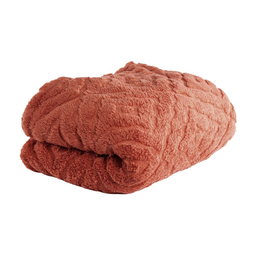 Piros-narancssárga mikroplüss takaró 150x200 cm Rena – Tiseco Home Studio