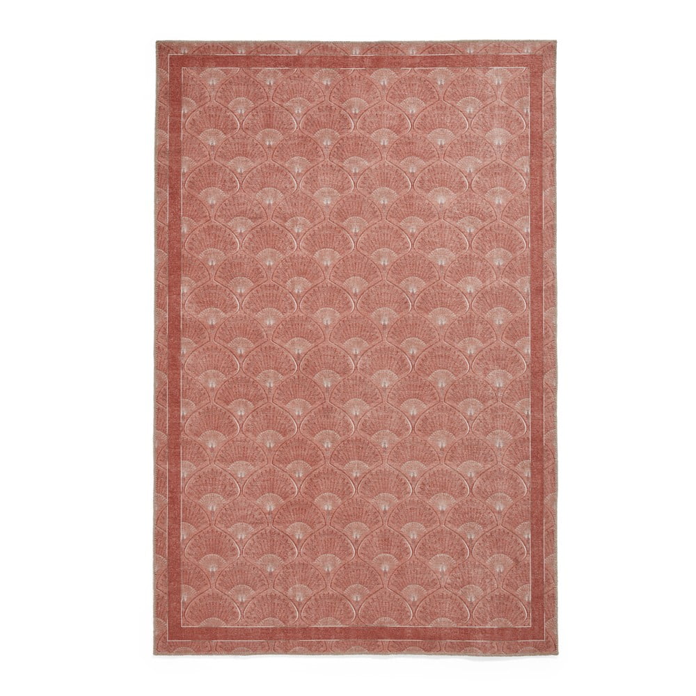 Téglavörös mosható szőnyeg 152x230 cm Deco Peacock – Catherine Lansfield