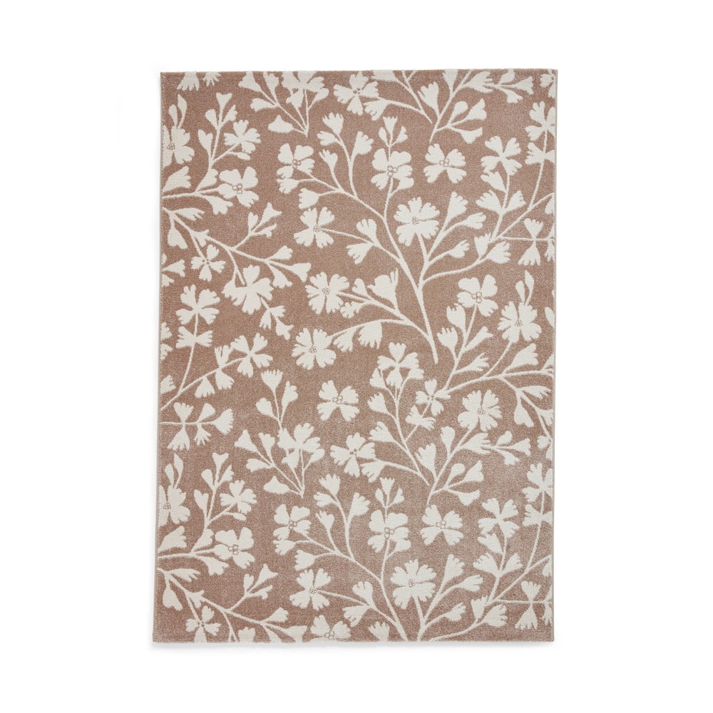 Világosbarna szőnyeg 80x150 cm Grace Floral – Catherine Lansfield