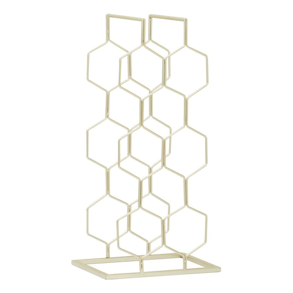 Aranyszínű fém bortartó polcos állvány