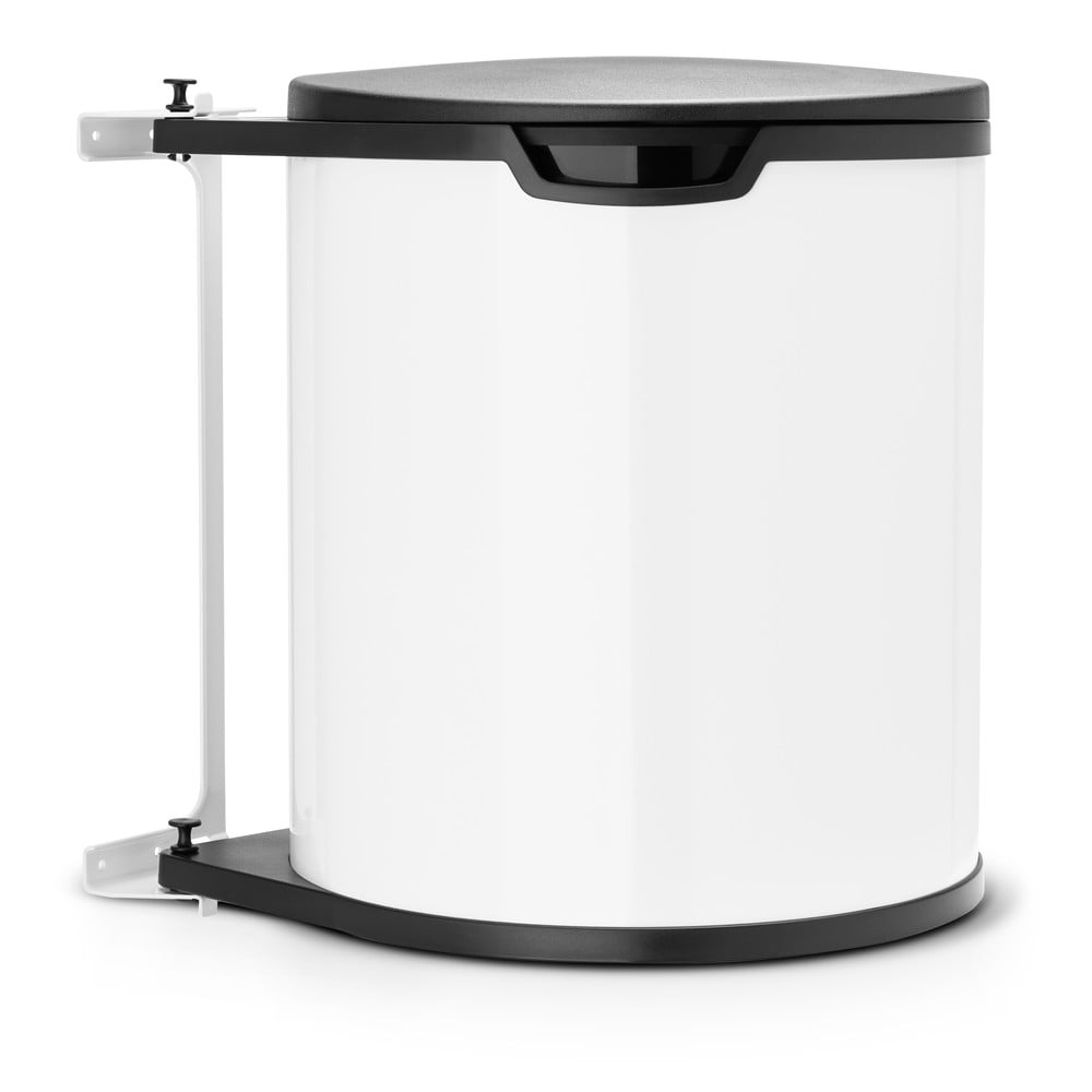 Fehér acél beépíthető szemetes 15 l – Brabantia