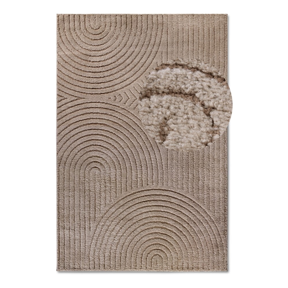 Világosbarna szőnyeg 120x170 cm Panglao New York Taupe – Elle Decoration