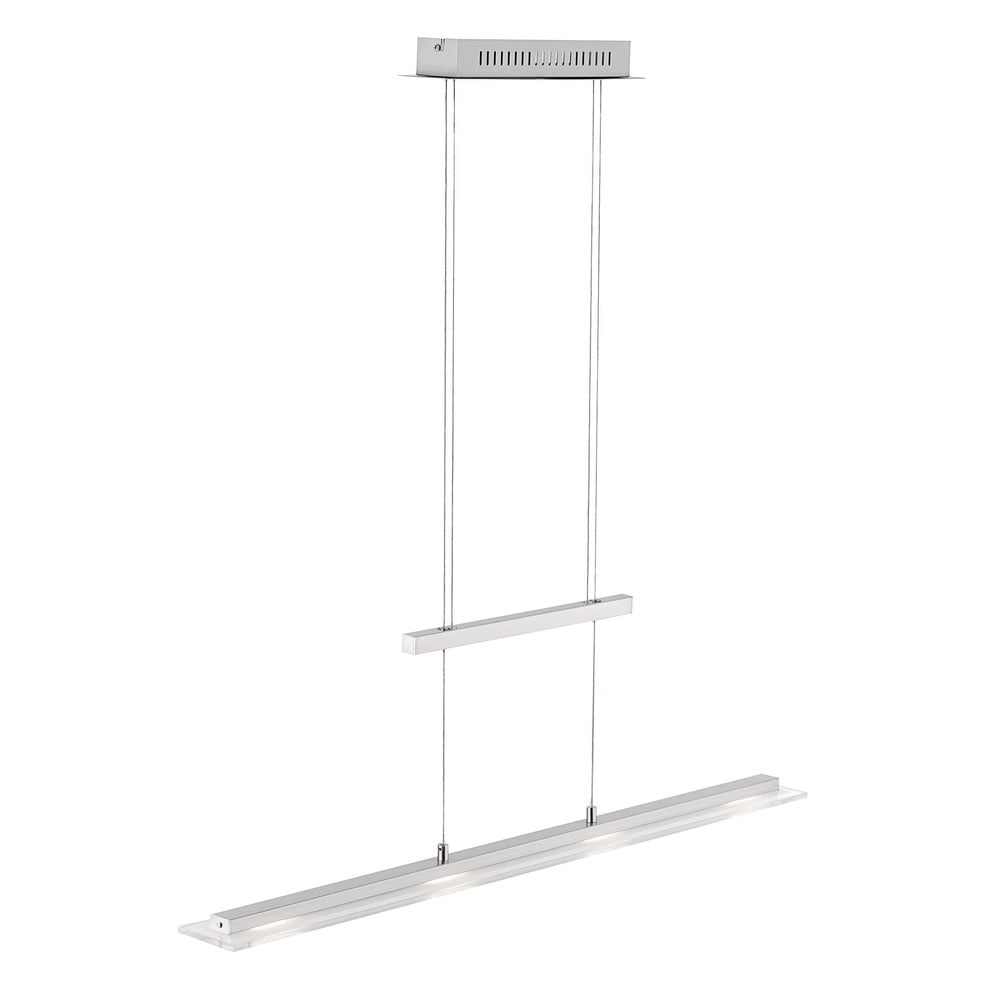 Ezüstszínű fém LED függőlámpa Tenso – Fischer & Honsel