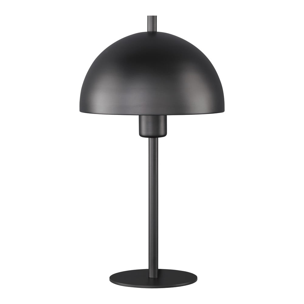 Fekete asztali lámpa fém búrával (magasság 33