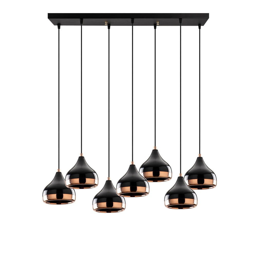 Fekete függőlámpa fém búrával Yildo – Opviq lights