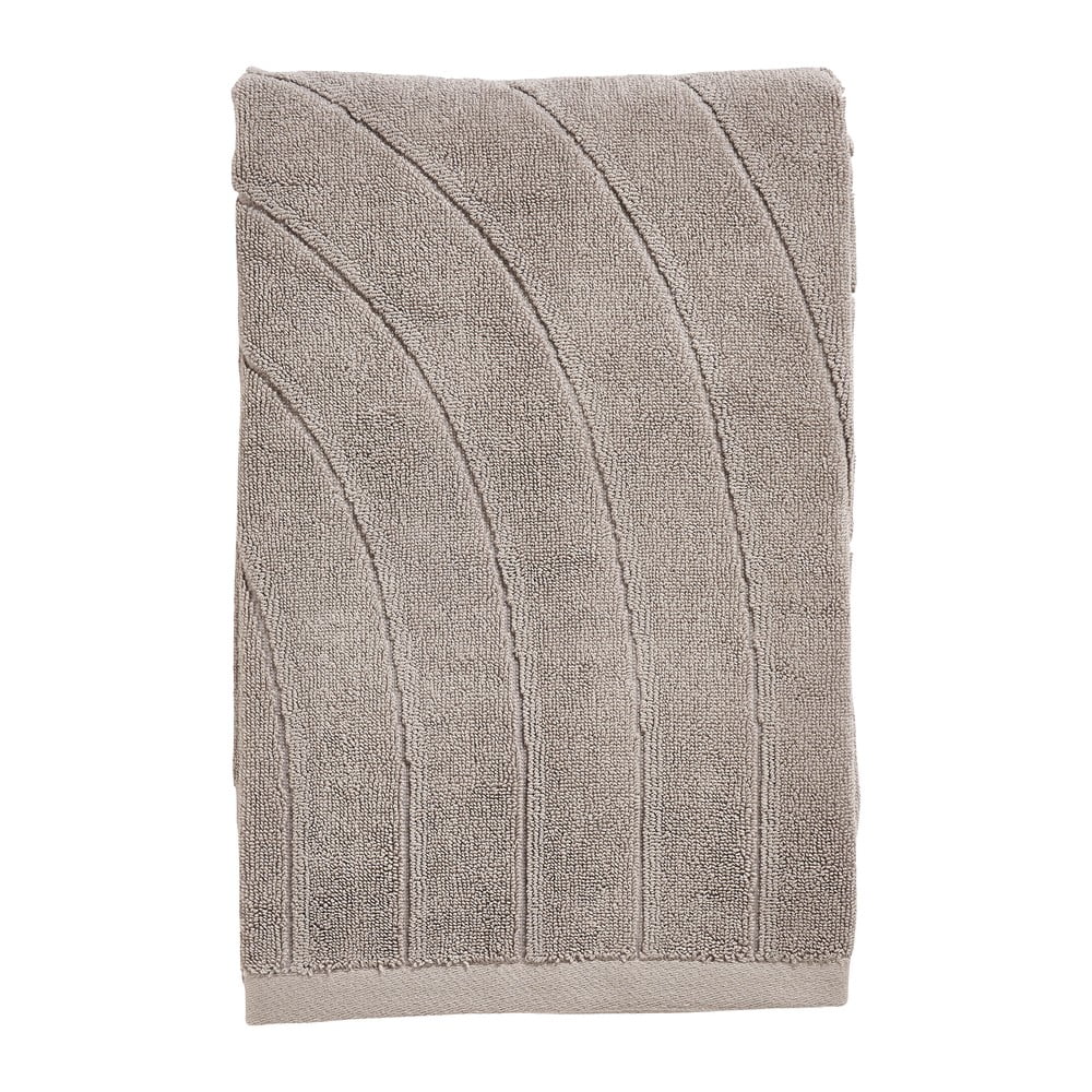 Szürke frottír pamut fürdőlepedő 70x140 cm Time – Zone