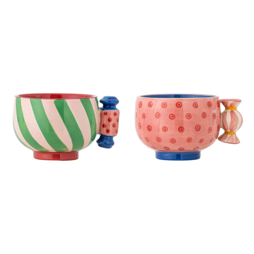 Agyagkerámia eszpresszó csésze szett 2 db-os karácsonyi mintával 250 ml Caramella – Bloomingville