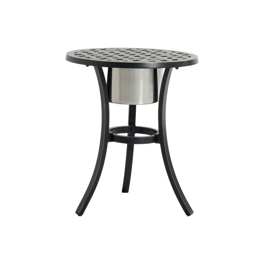 Alumínium kerek kerti tárolóasztal ø 54