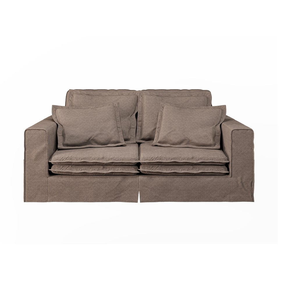 Barna kanapé 196 cm Nora – Ropez