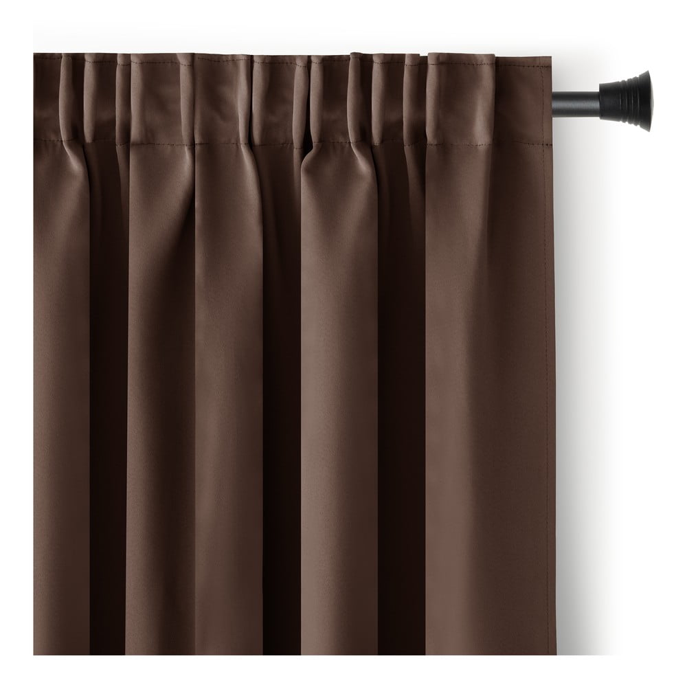 Barna sötétítő termo függöny 140x245 cm Pleat – Restilo