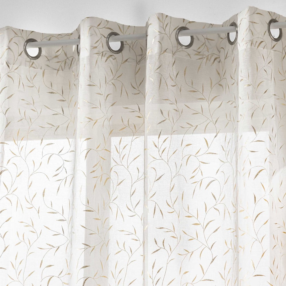 Bézs-aranyszínű fényáteresztő függöny 140x240 cm Maissa – douceur d'intérieur