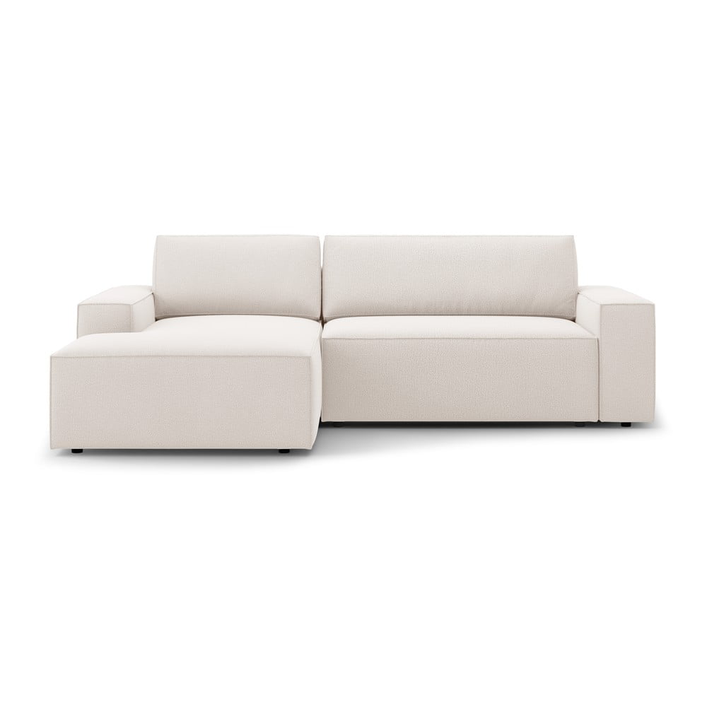 Bézs kinyitható sarokkanapé (bal oldali) Jodie – Micadoni Home
