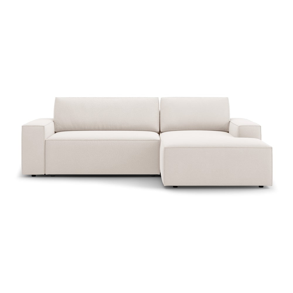 Bézs kinyitható sarokkanapé (jobb oldali) Jodie – Micadoni Home