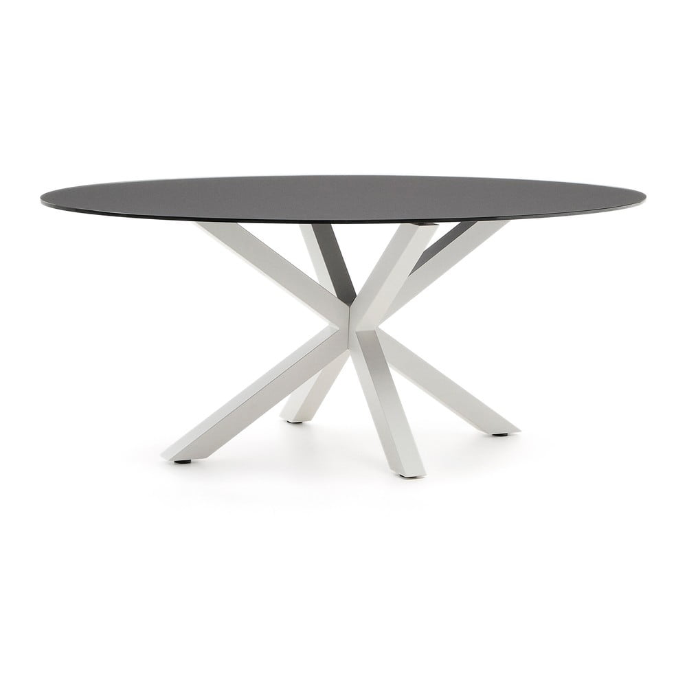 Étkezőasztal üveg asztallappal 100x200 cm Argo – Kave Home